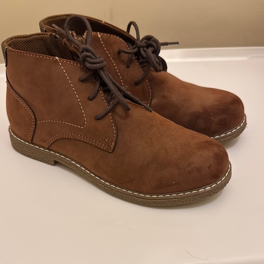 Brown Leather Ankle Boots